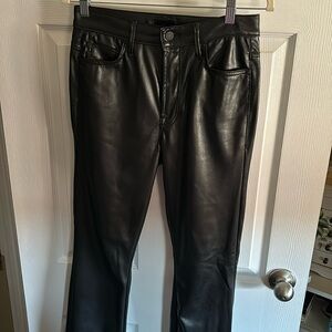 MOTHER faux leather pants